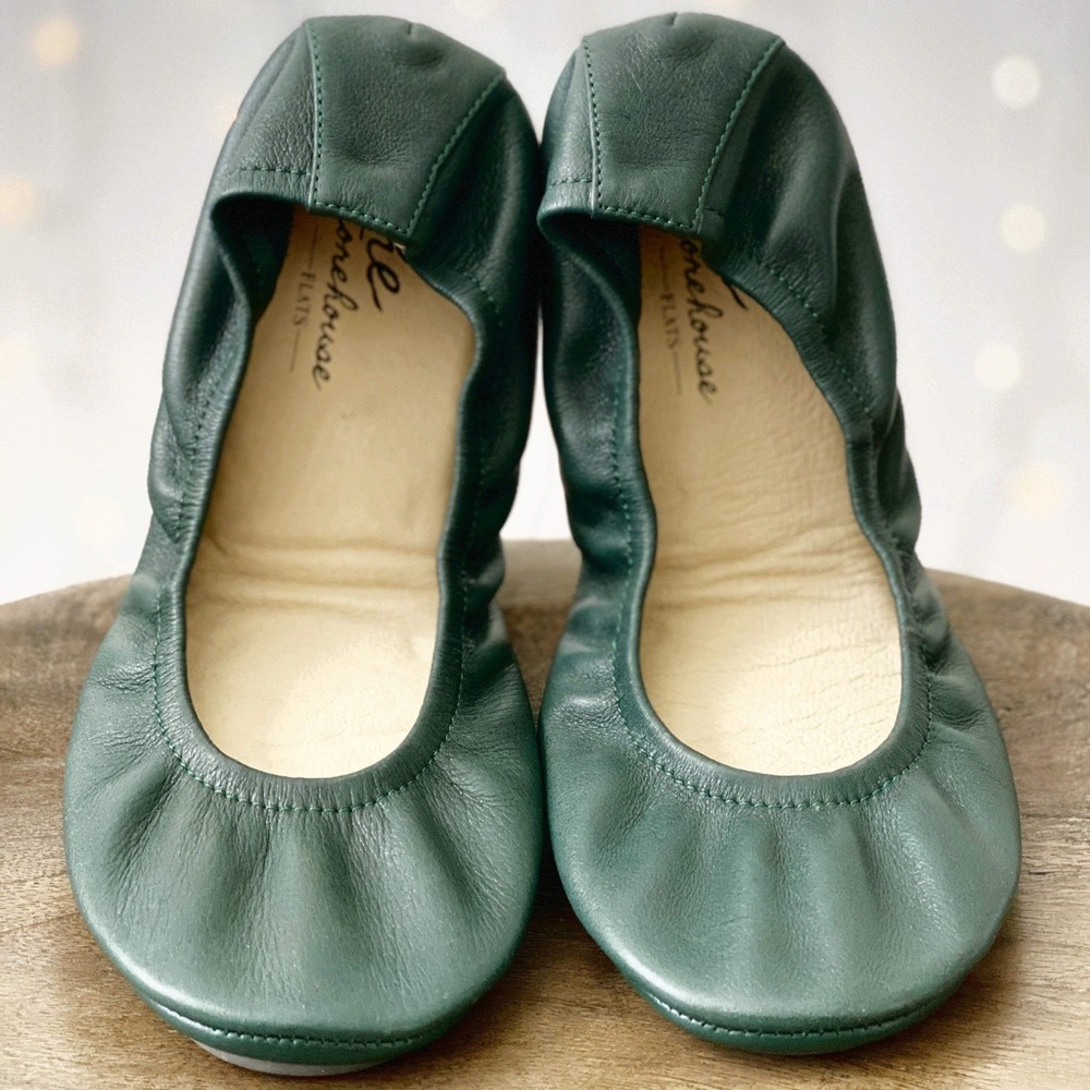 Brand New Never Worn Forest Green The Storehouse Flats Size 9